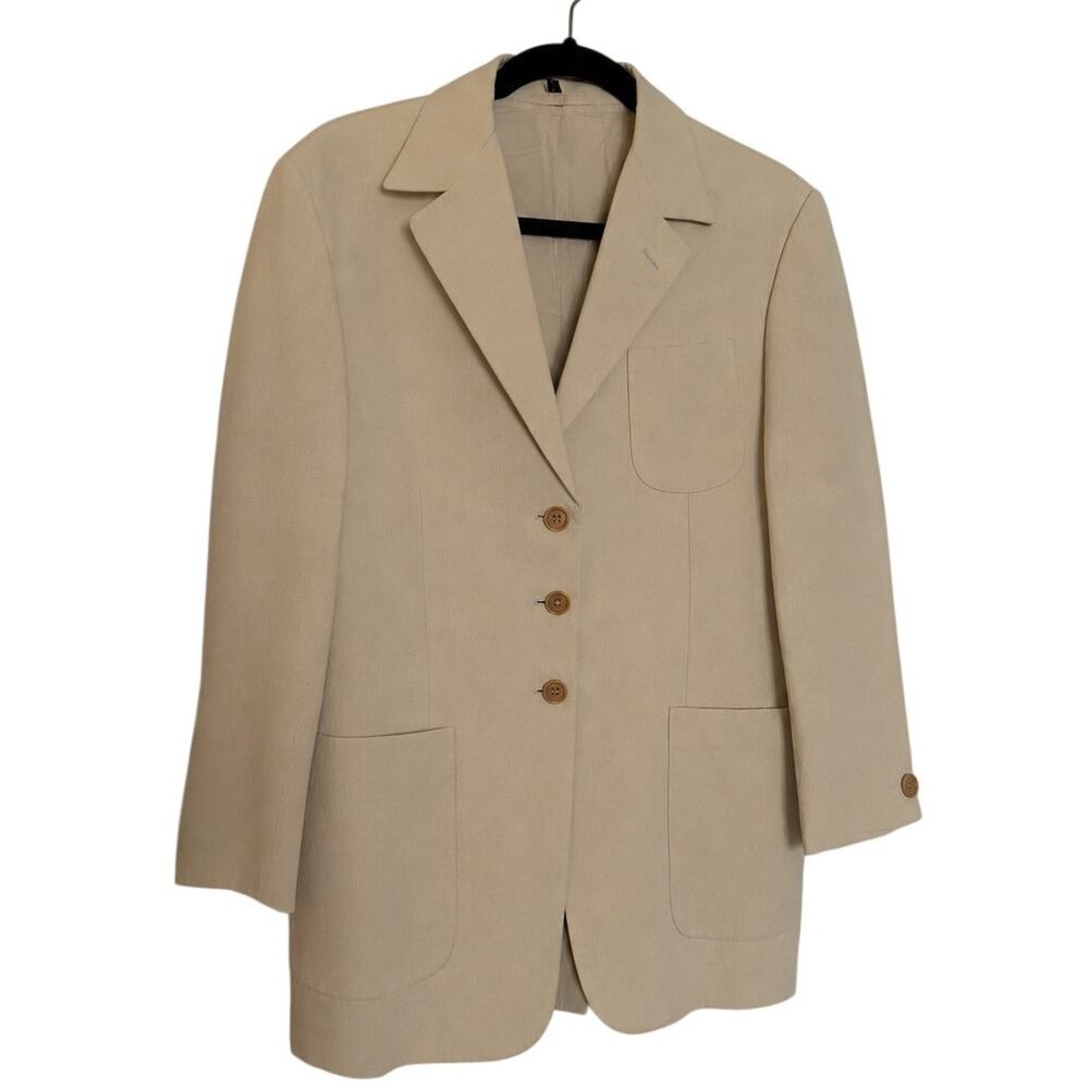 Romeo Gigli Beige Linen Blazer